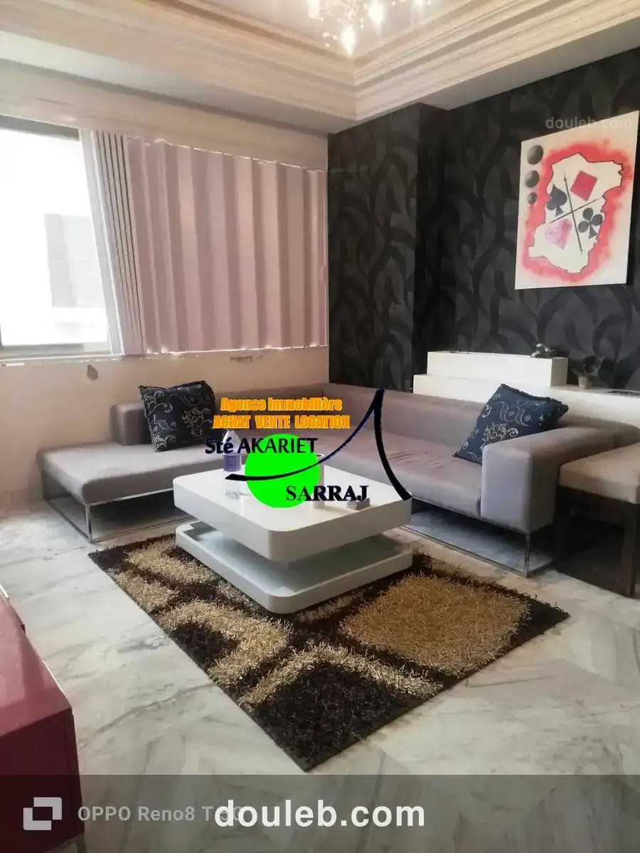 Ne rater appartement s3 sur la route touristique à Tunis