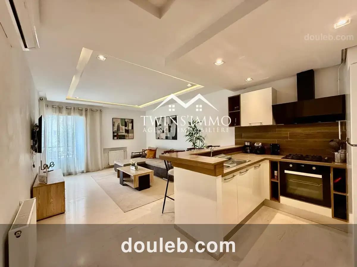 Appartement s1 meublé à ain zaghouan nord à Tunis