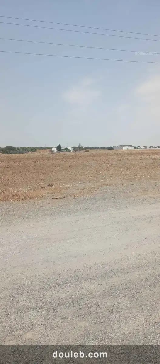 Terrain bord de la route à Tunis