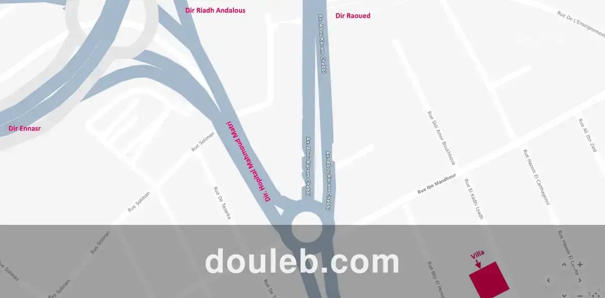 Villa jardin pour jardin d'enfant ou garderie à Tunis