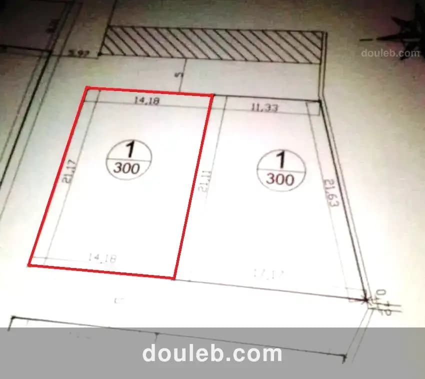 Lot 300m chatt mariem pas loin koussour gharnata à Tunis