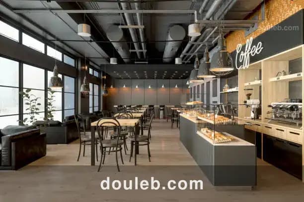 F de commerce salon de the avec matériels à rades à Tunis