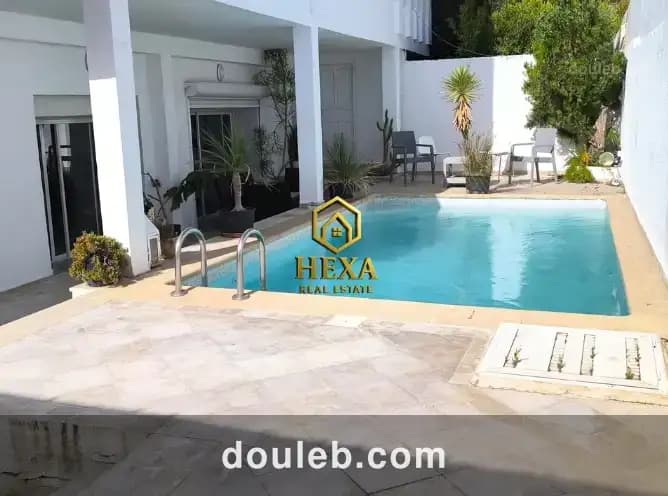 S3 meublé avec piscine à gammarth supérieur à Tunis