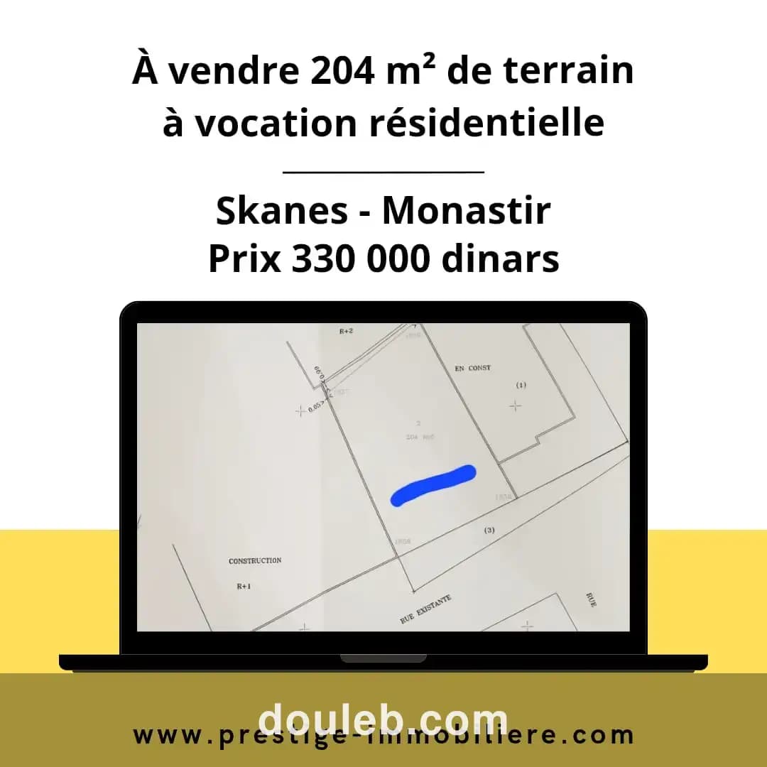 Terrain à monastir à Tunis