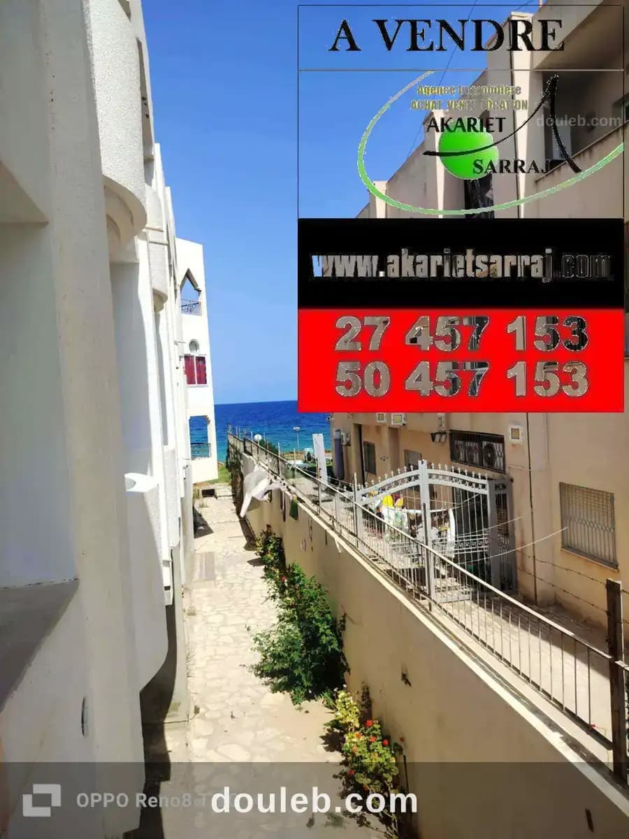 Des studio s1 dans une immeuble pieds dans l'eau à Sousse