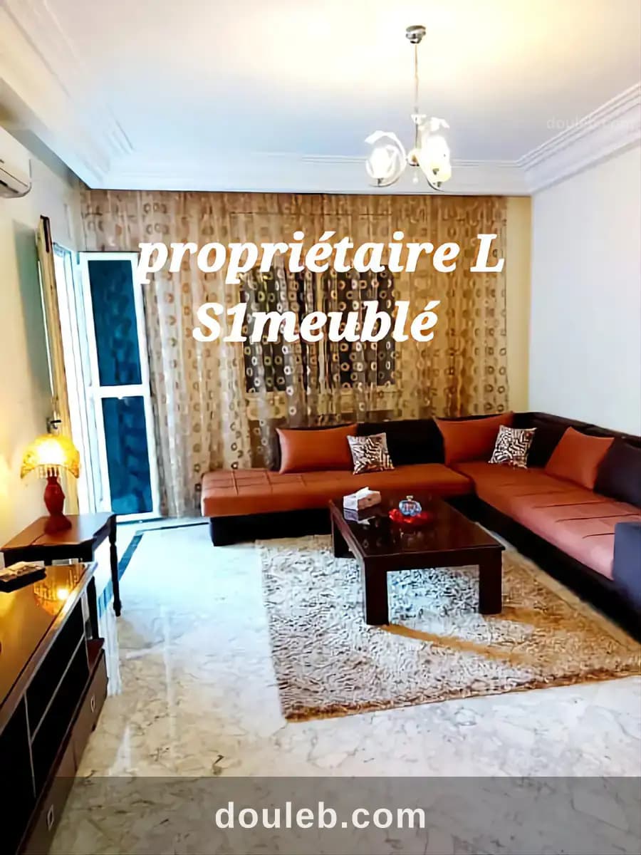 Propriétaire l s1 meublé ht standing à Tunis