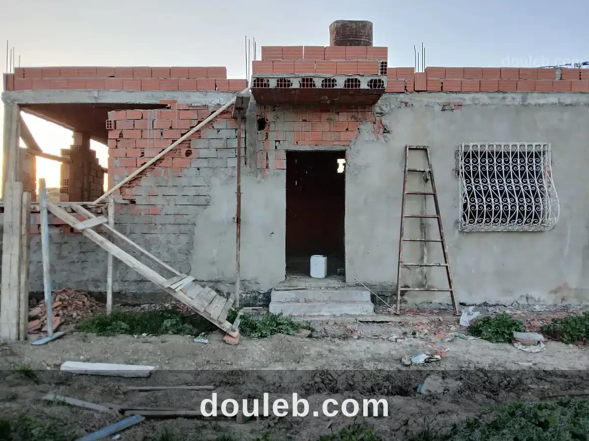 Terrain agricole 5000 m avec une petite maison à Zaghouan