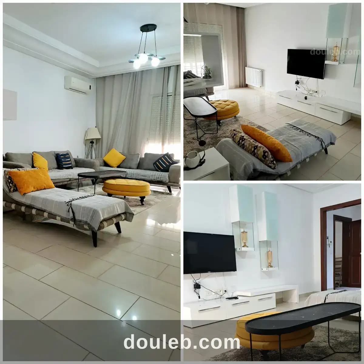 Particulier l s4 meublé neuf cité wahat à l'année à Tunis
