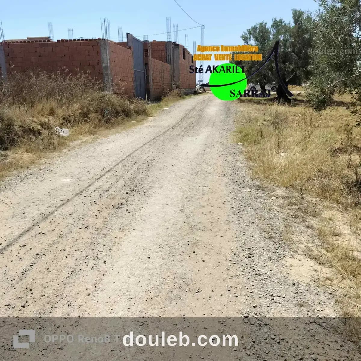Terrain 1000m prés de société huilerie slimaine à Sousse