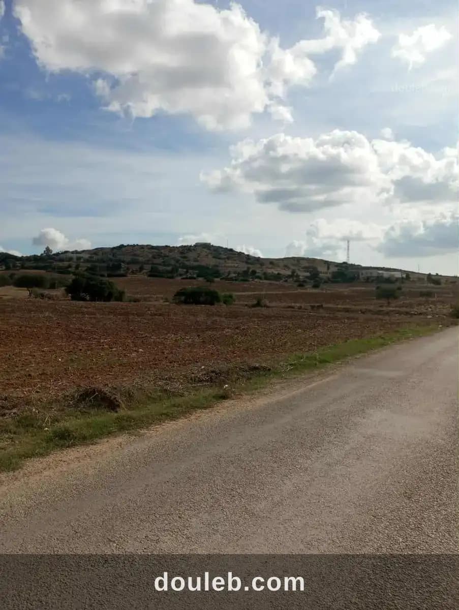 Av terrain de 2000m à4000m sur la route à hammamet à Nabeul