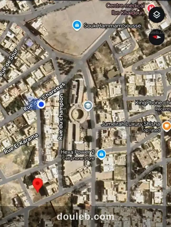 Terrain 386m prés de lycée hammam sousse 2 à Sousse