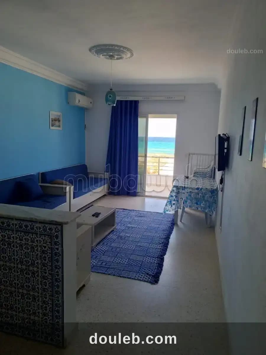 Appartement pieds dans l'eau à plage hammam ghezez à Nabeul