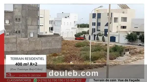Terrain de 400m2 à 670 tnd le m2 à Nabeul