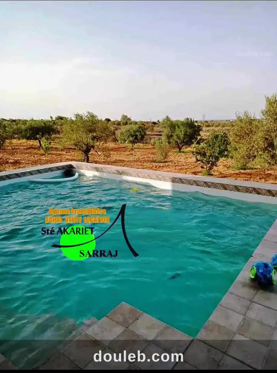 Belle senia clôturé 7520m à kalaa kbira el henya à Sousse