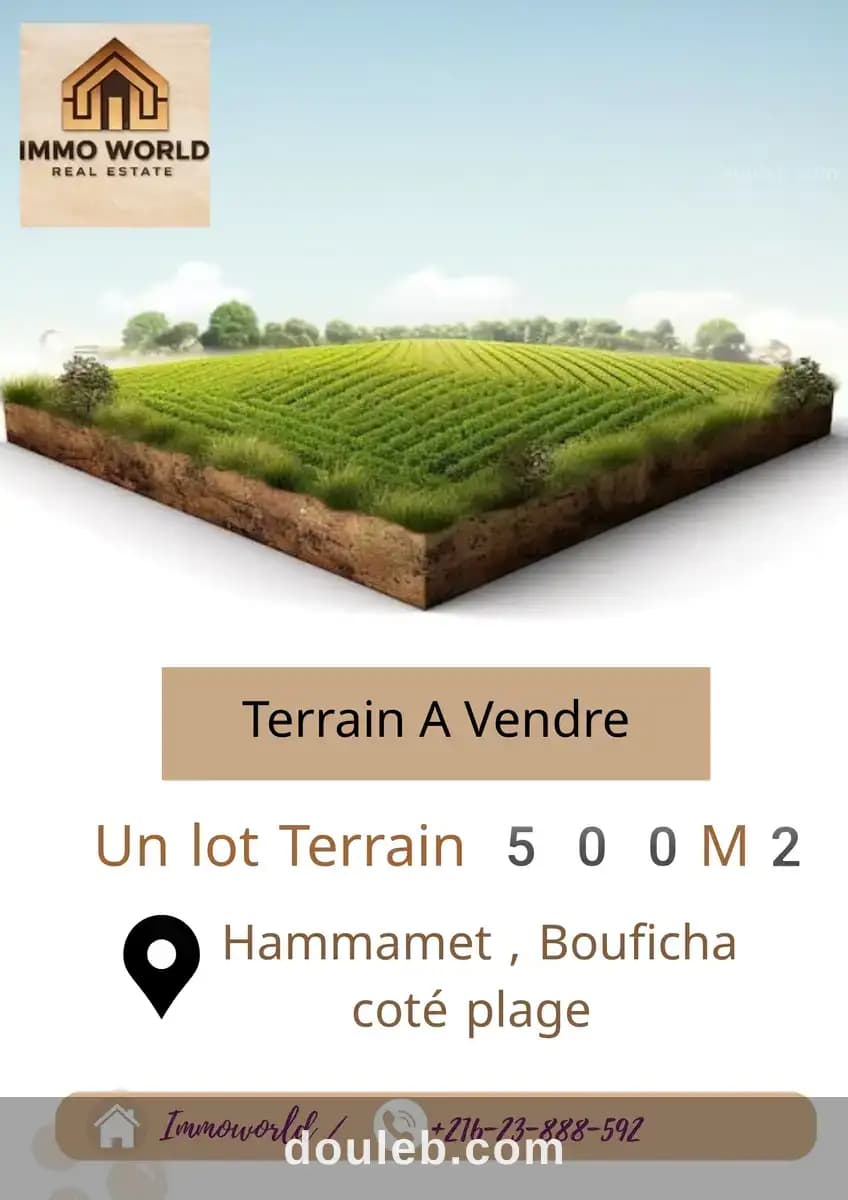 Terrain hammamet bouficha à Nabeul