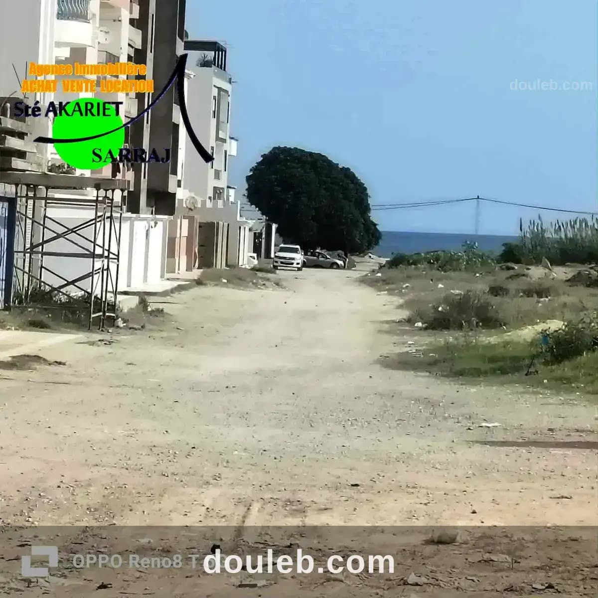 Terrain approuvé 539m à 200m de la plage tantana à Sousse