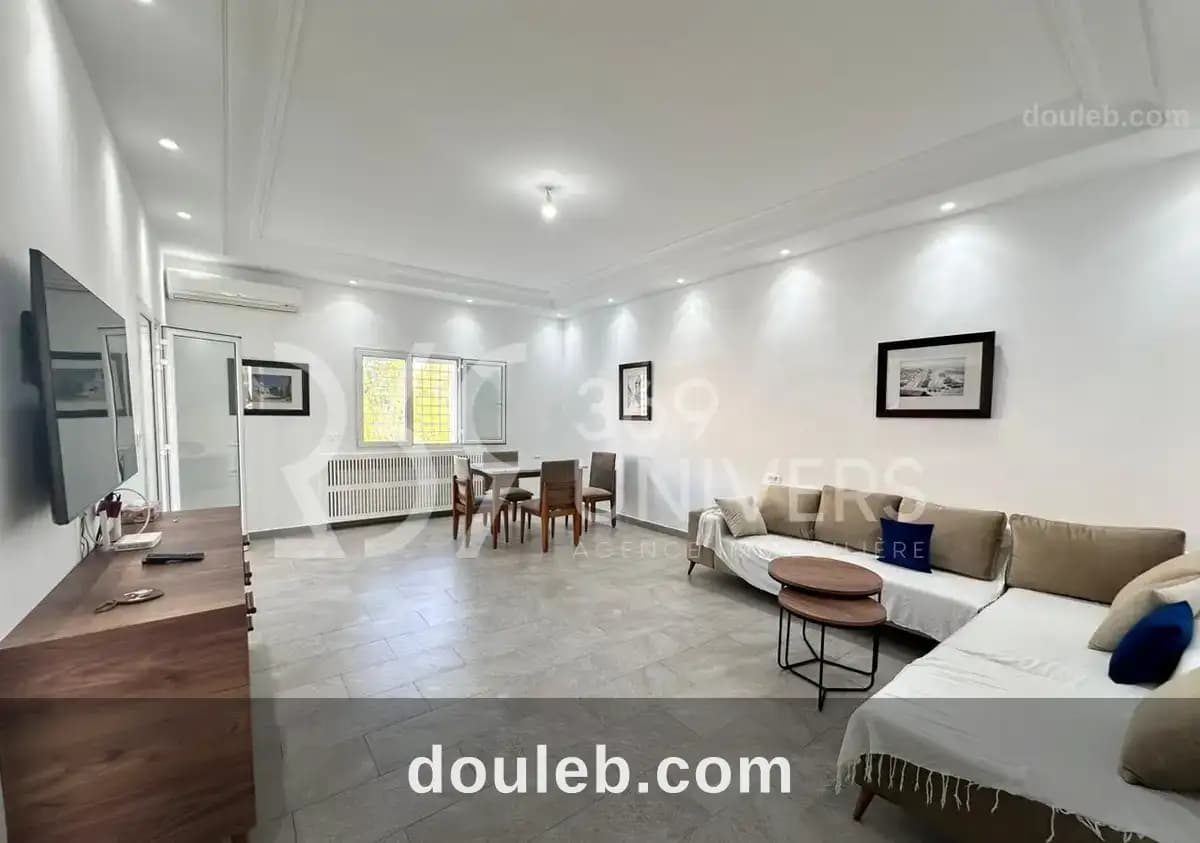 Appart meublé avec terrasse à la marsa ref ra088 à Tunis