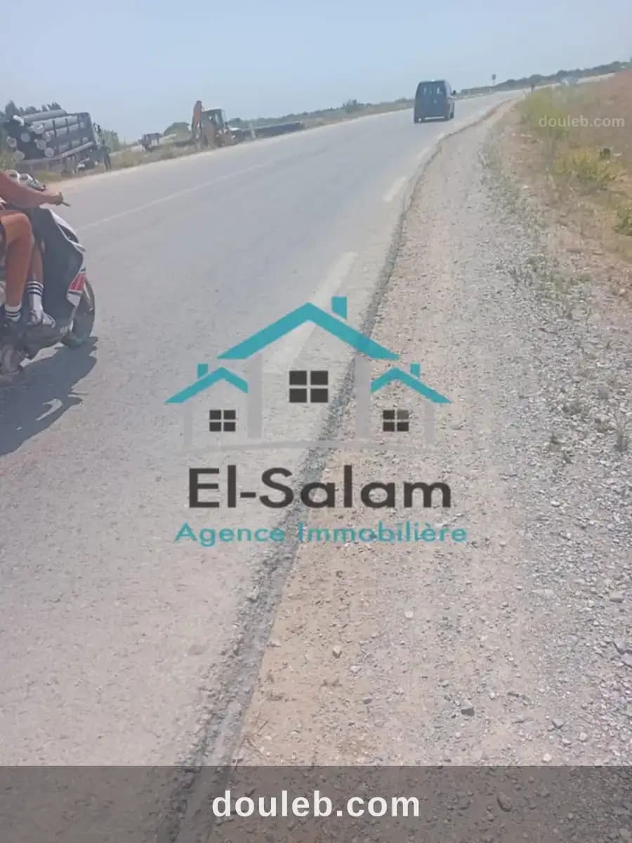 Hectar 7000m2 directement sur la route principal à Nabeul
