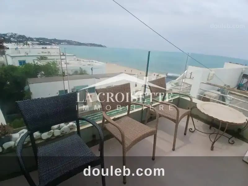Appartement s1 meublé vue mer à la marsa mal2243 à Tunis