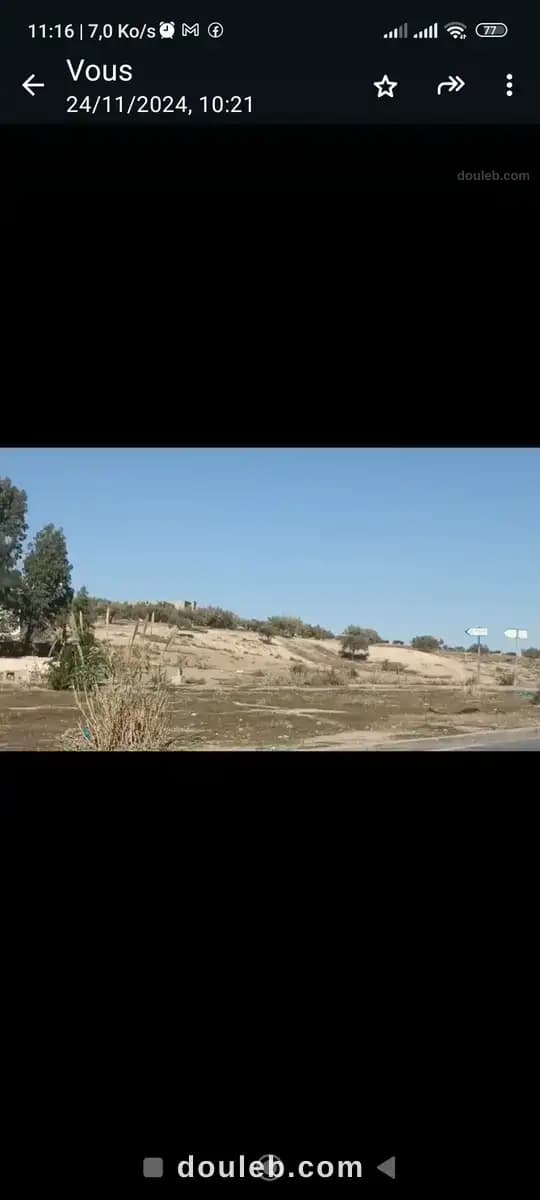 4 hectares excellent emplacement à 25 km de tunis à Zaghouan
