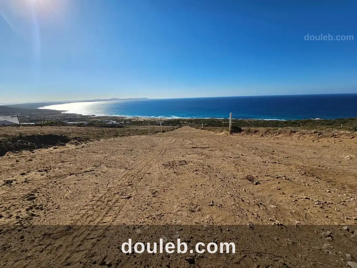 Terrain avec vue mer imprenable à Bizerte