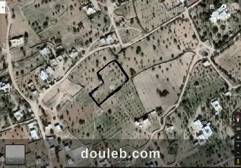 Joli lot à ouled amor sur une route goudronnée à Médenine