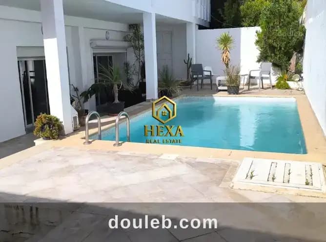 S3 meublé avec piscine à gammarth supérieur à Tunis