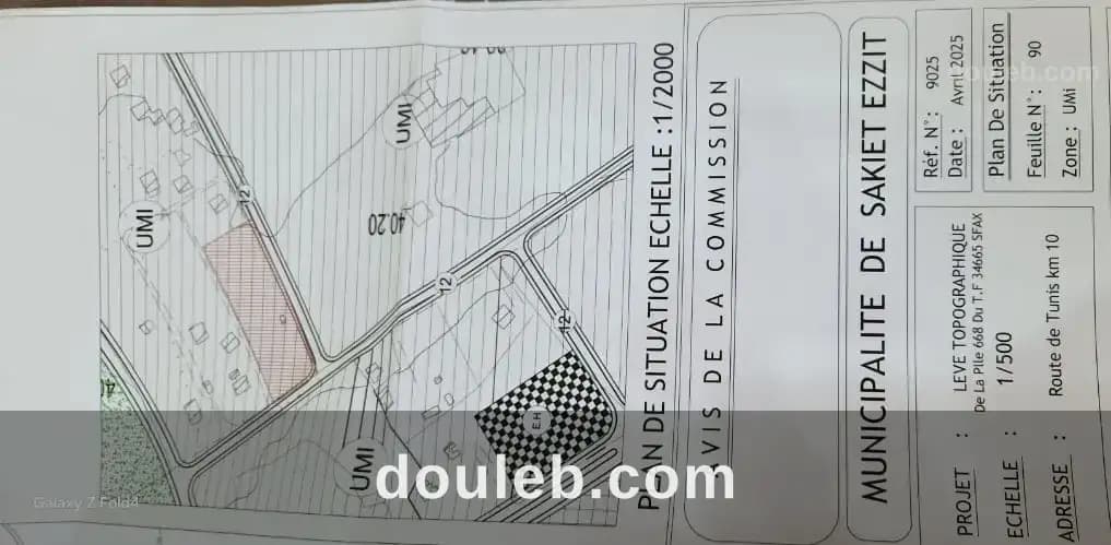 Sfax sakiet ezzit vn ter 5595m2 à Sfax