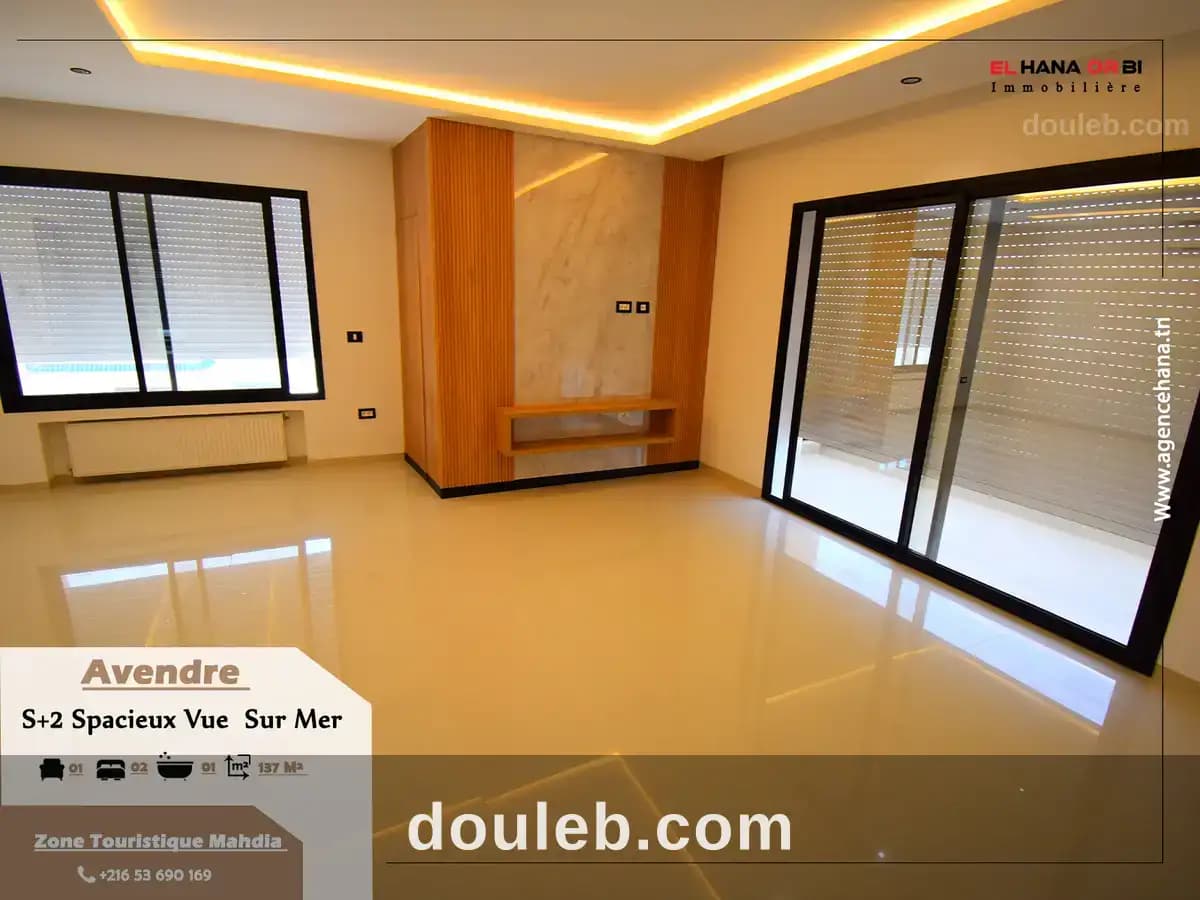 S2 vue sur mer luxe et neuf à corniche mahdia à Mahdia