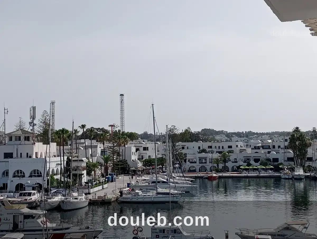 Vue sur mer et port à Sousse