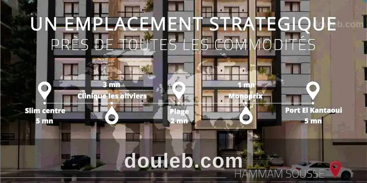 Directe promoteur deux appartements hammem sousse à Sousse