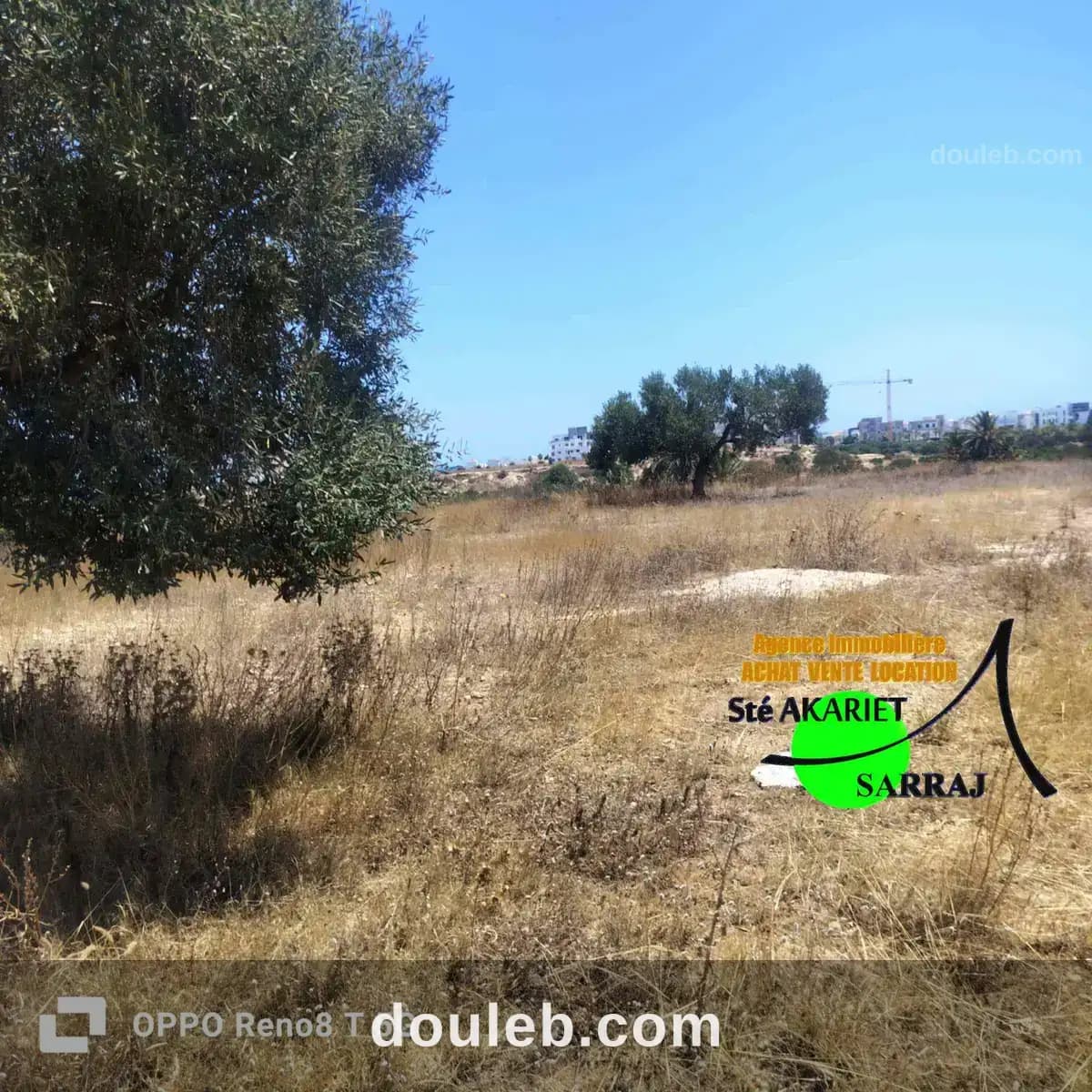 Terrain d'investissement 1150m à hmada kantaoui à Sousse