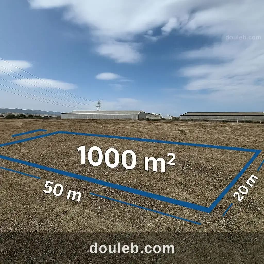 Terrain agricole titré 100 m2 à Nabeul
