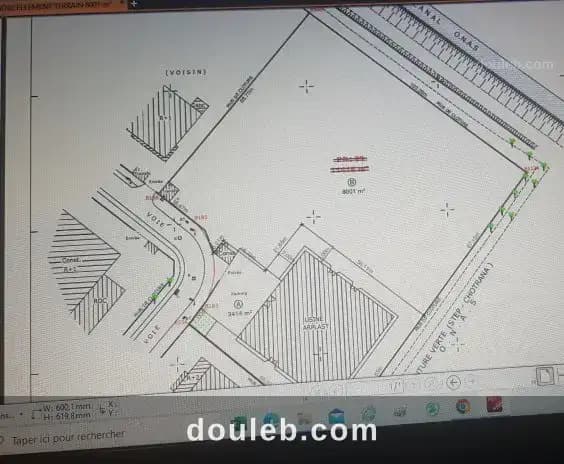 11 415 m2 avec bâtiment 1900m2 z ind chotrana - Miniature 5