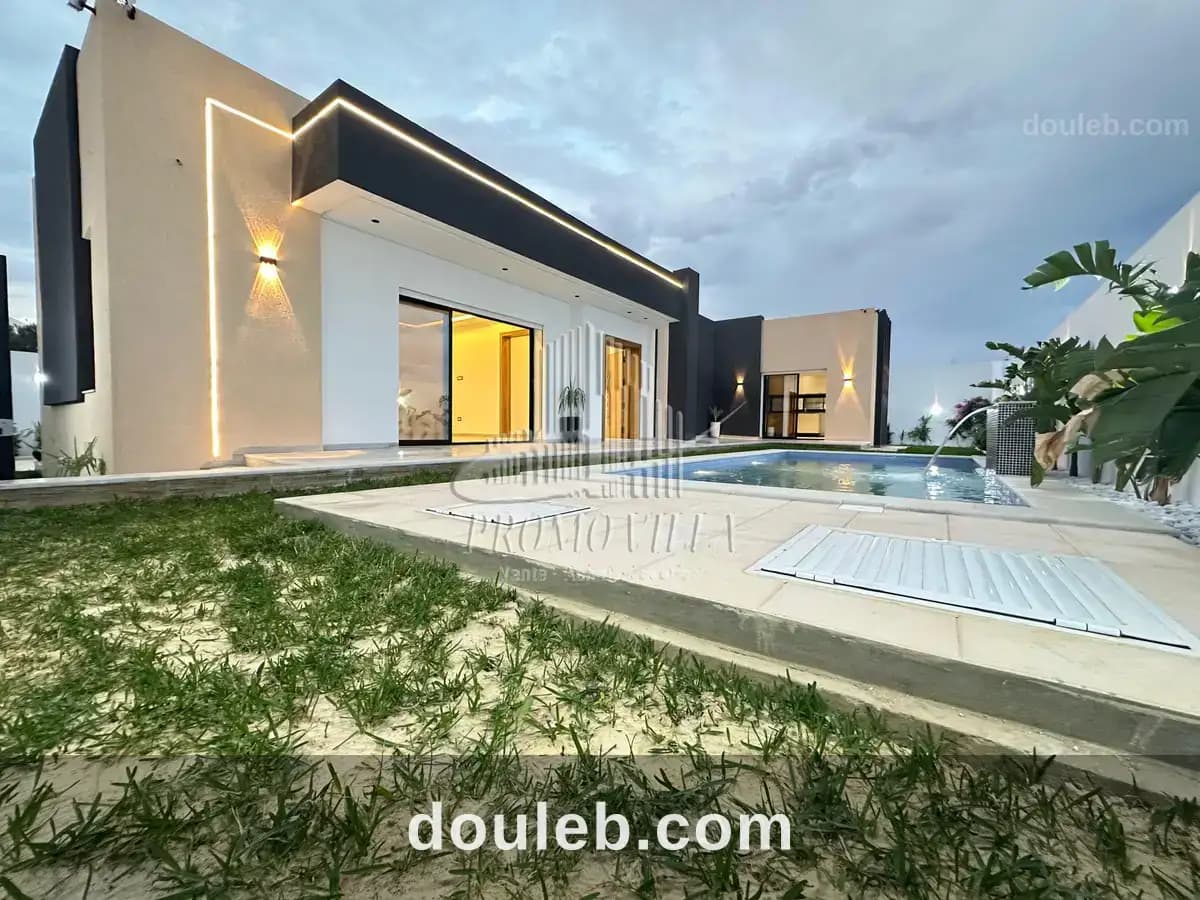 Villa plein pieds avec piscine à Nabeul