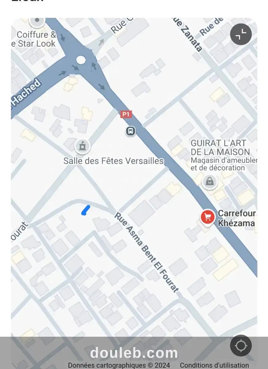 Vend terrain très bien situé a khazama à Sousse