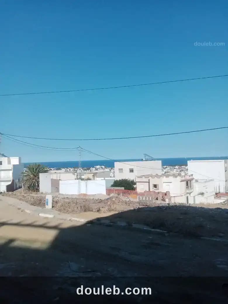 Terrain vue mer à Bizerte