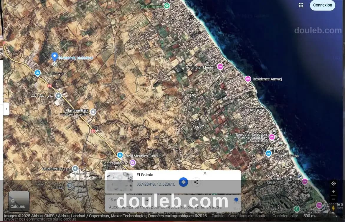 Terrain 500m dans une lotissement privé à rmila à Sousse