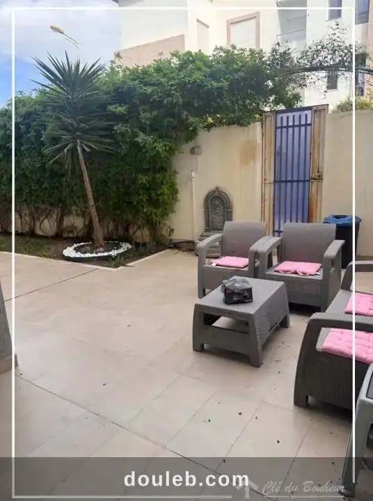 Appartement s3 avec jardin à chotrana 1 - Miniature 5