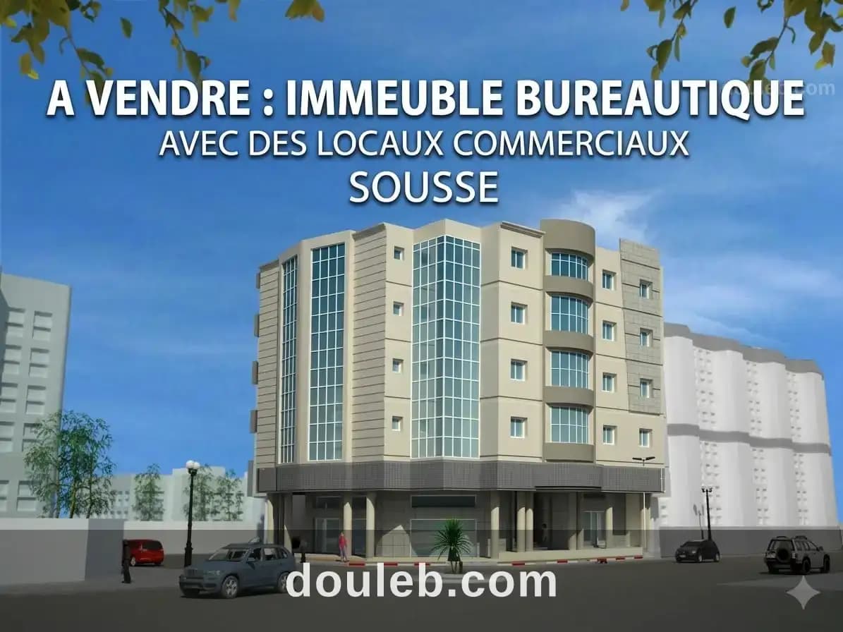 Immeuble r5 bureaux avec des local commerciale à Sousse