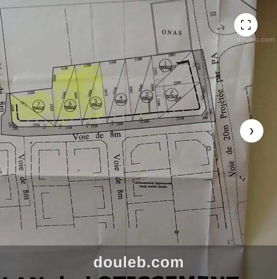 3 lots de terrain à Monastir