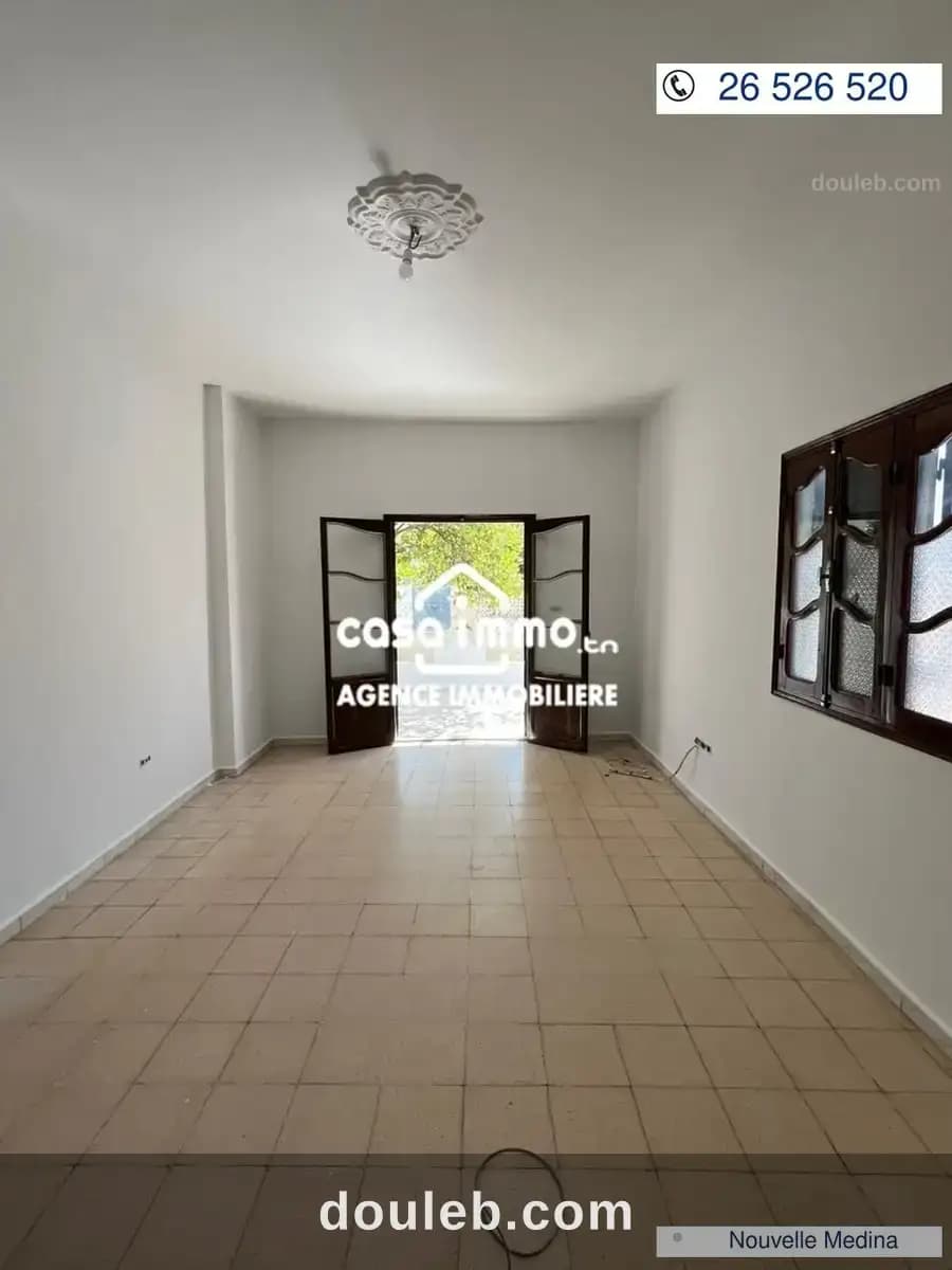 Etage rdc s3 à nouvelle médina 3 à Ben Arous