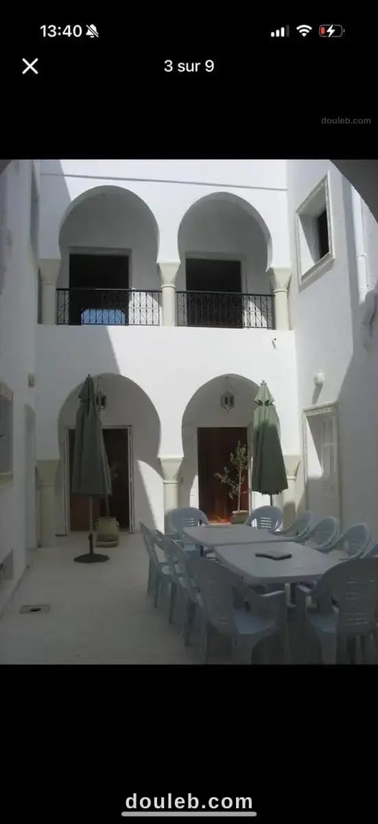 Villa 10chambres style marrocain a1 km de la plage à Monastir