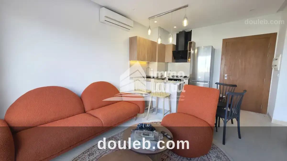 Appartement s1 meublé avec terrasse à la soukra - Miniature 3