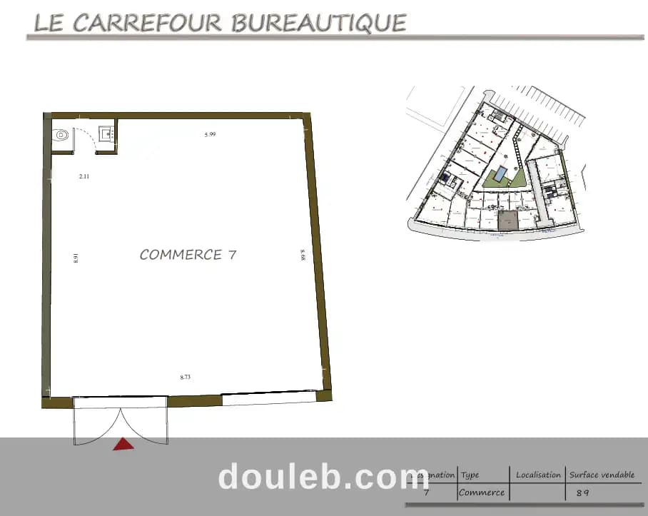 Locaux commerciaux à borj cedria c7 à Ben Arous
