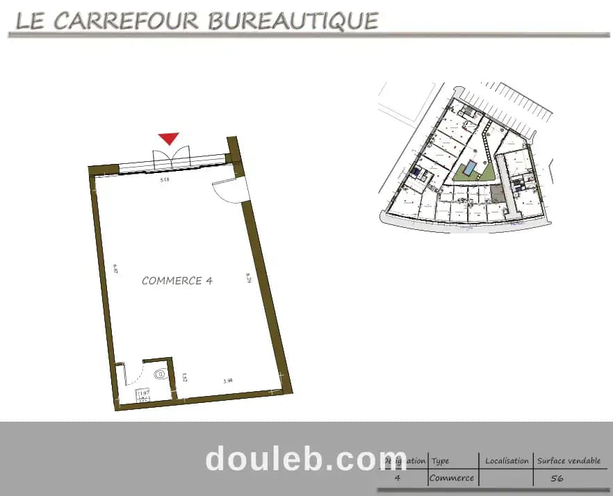 Locaux commerciaux pour investissement c4 à Ben Arous