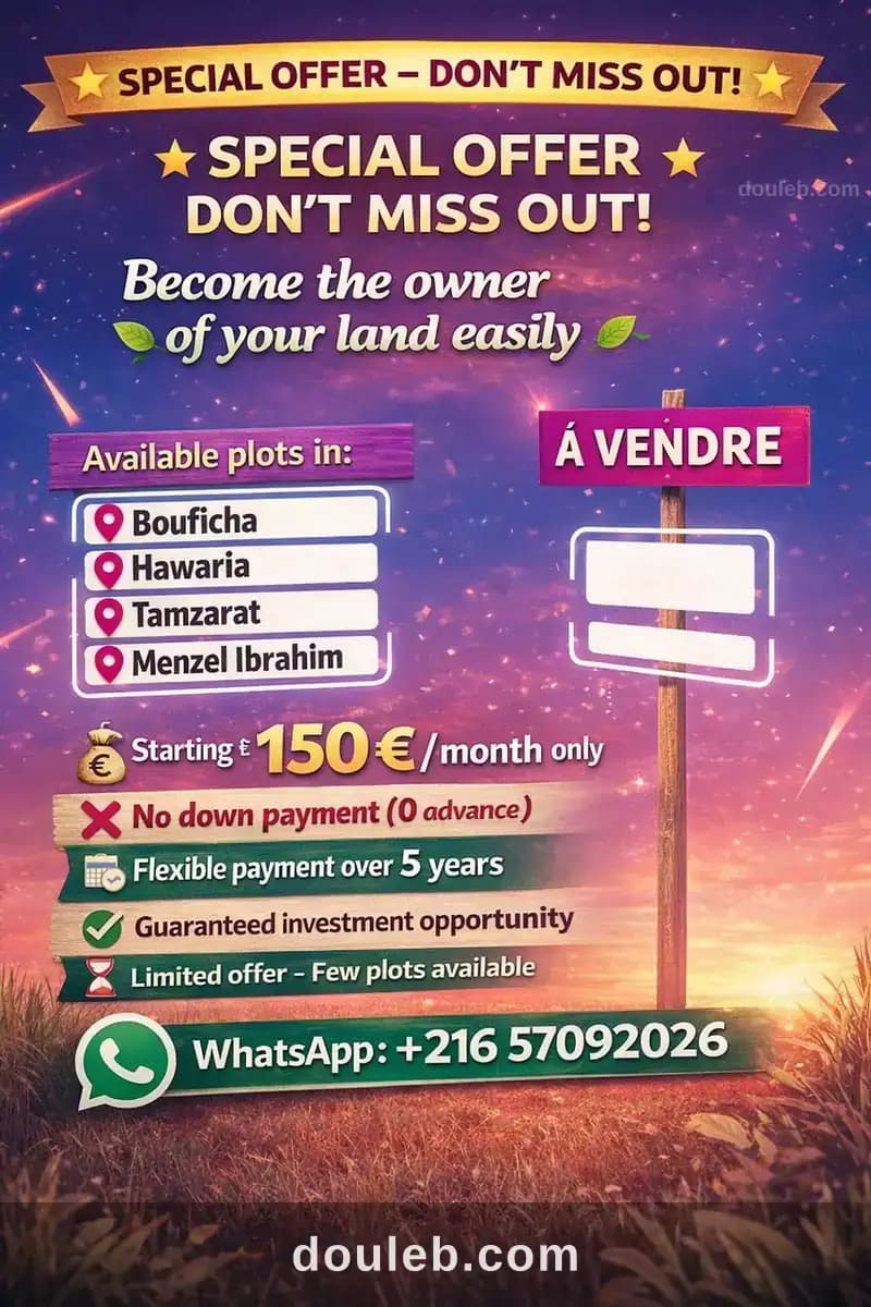 Devenez propriétaire sans avance à Nabeul