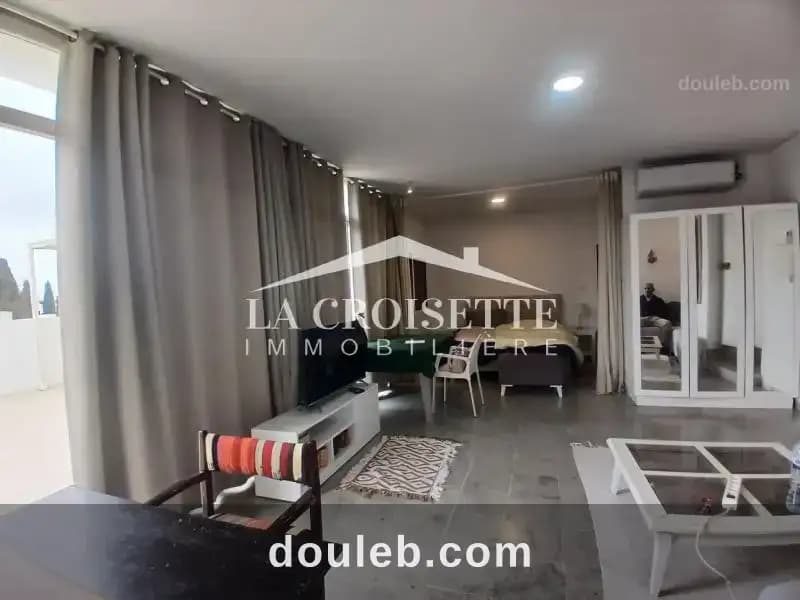 Appartement s0 meublé avec terrasse à la marsa à Tunis