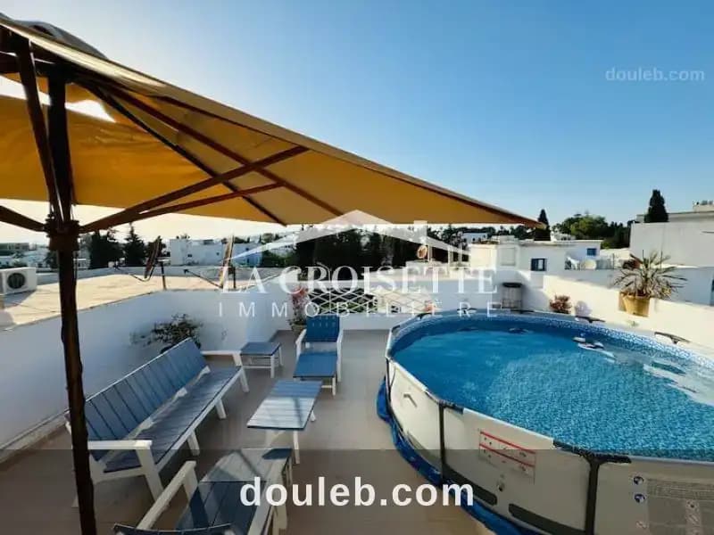 Appartement s3 meublé avec piscine à la marsa à Tunis