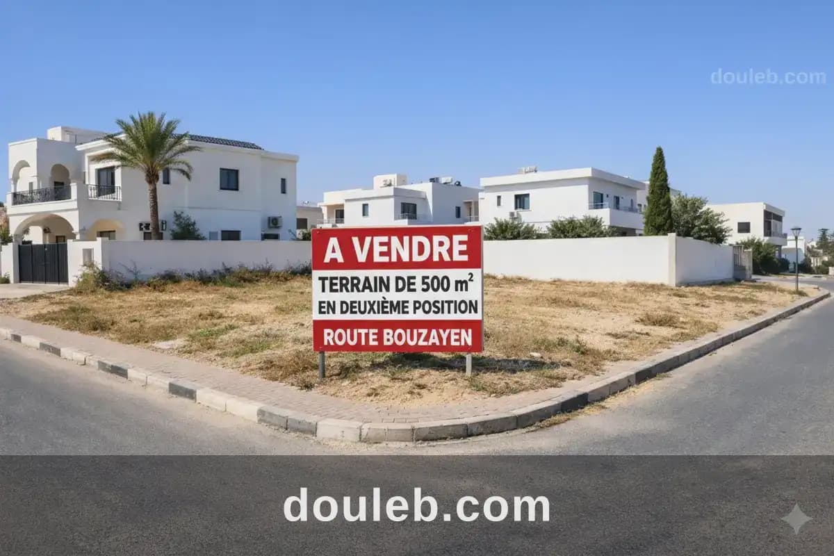 Opportunité 500 m2 à trik bouzayen km 8 à Sfax